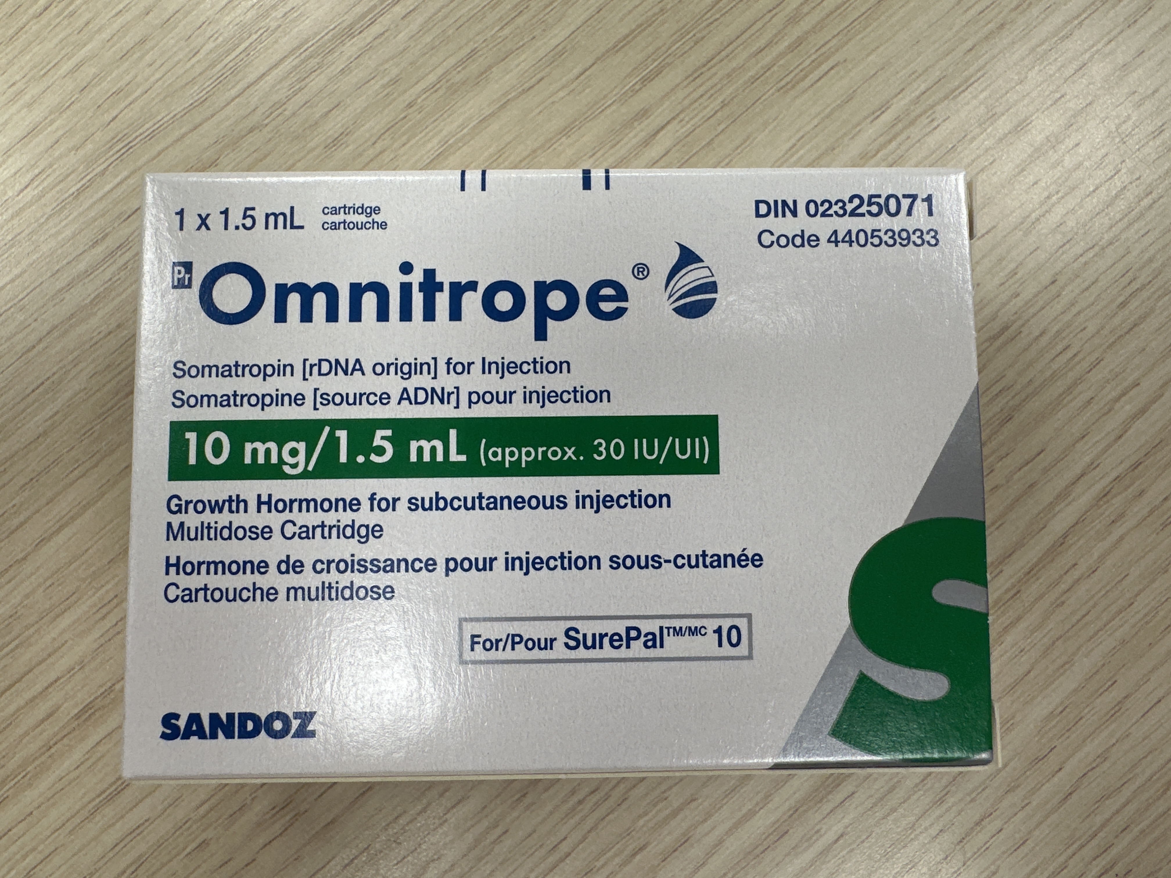 Omnitrope 10mg/1.5ml — 1